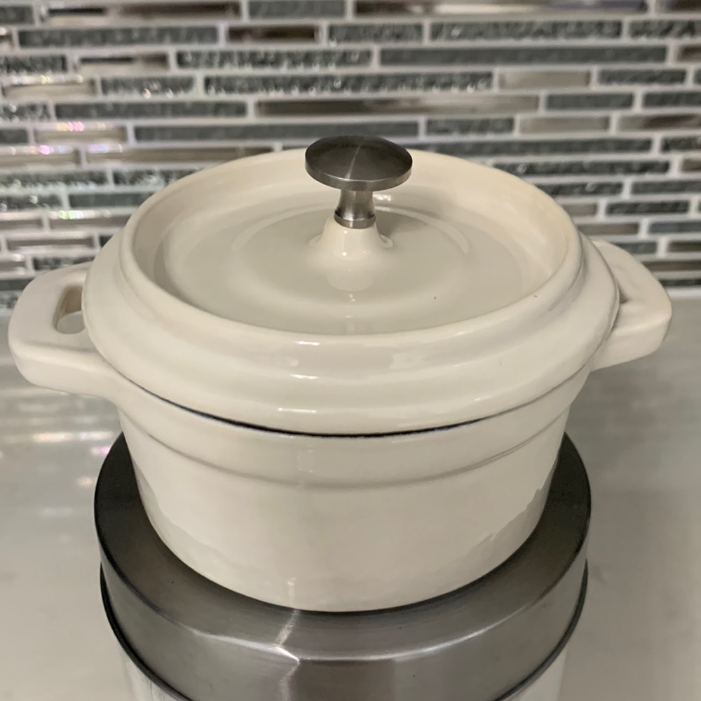 New! Mini Enameled Cast Iron Pot